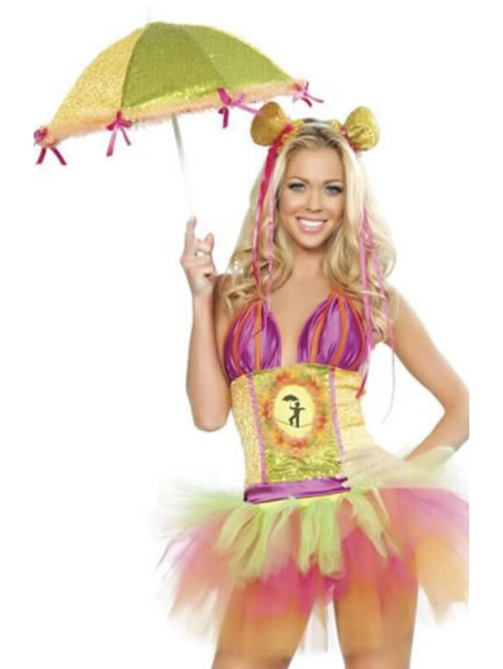 Y2K Roma "Rainbow Clown" Costume Original Packaging 4pc